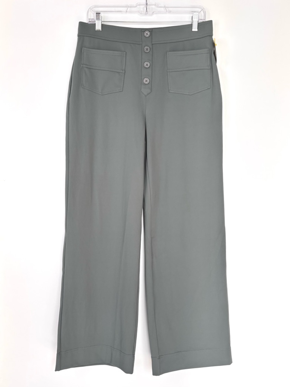 Halara‎ DayStretch High-Rise Pockets Straight Leg Casual Utility Pants Sage L - Picture 2 of 14